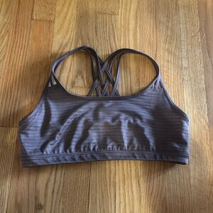 Athleta Strappy Racerback Sports Bra Large